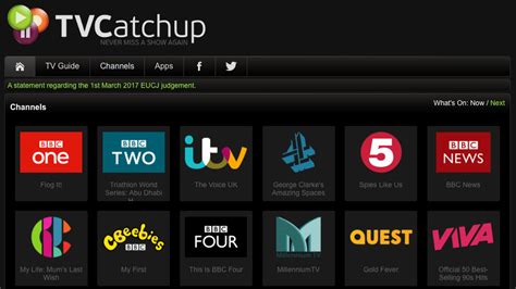 tv catch up channels